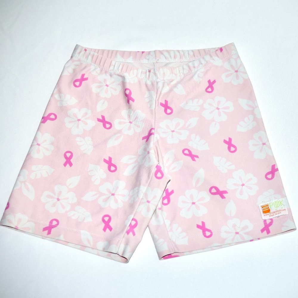 Spunkwear Breast Cancer Awareness Ribbon Compression Shorts - Small